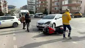 Edirne'de Motosikletli Yaralandı