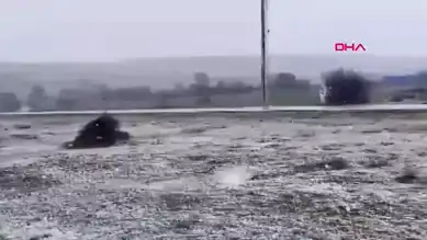 Edirne'de Kar ve Karla Karışık Yağmur