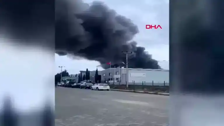 Edirne OSB'deki Alüminyum Fabrikasında Yangın!