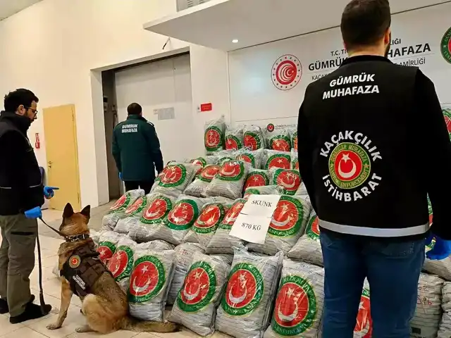 Edirne'de Dev Uyuşturucu Operasyonu: 870 Kg Skunk Ele Geçirildi