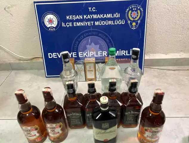 Kaçak İçki ve Parfüm Operasyonu: Gözaltı