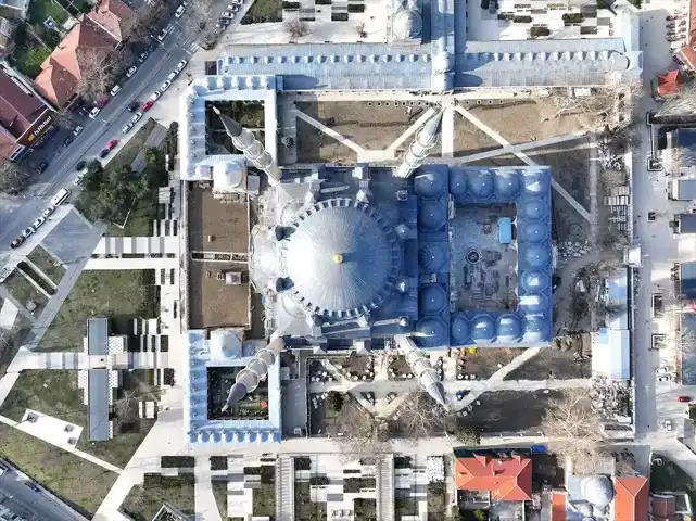 Selimiye Camisi'nde Restorasyon Çalışmaları