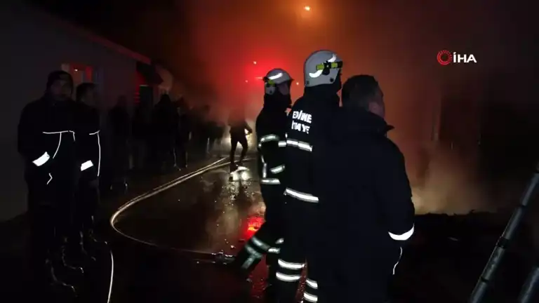 Yaşlı Kadın Yangından Son Anda Kurtarıldı